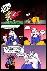 boss_monster_(undertale), flowey_the_flower, frisk_(undertale), toriel, undertale