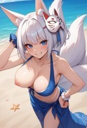 kaga_(azur_lane), kaga_(everlasting_killing_stone)_(azur_lane), azur_lane, 1girls, beach