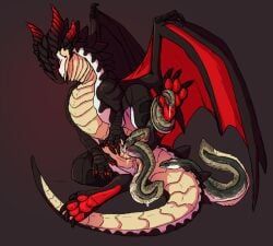 redshift_(dinkysaurus), mythology, 4_horns, ambiguous_gender, aquatic