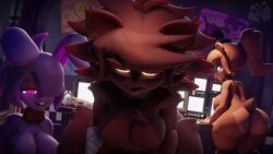 bonfie, bonfie_(cryptiacurves), bonnie_(cally3d), bonnie_(fnaf), chica_(cally3d)