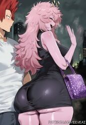 eijirou_kirishima, mina_ashido, my_hero_academia, eeveai, 1girls