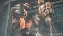 michelangelo, raphael, the_shredder, teenage_mutant_ninja_turtles, adlucinori