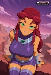 koriand'r, starfire, starfire_(teen_titans), cartoon_network, dc