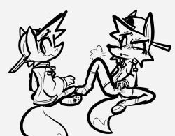 original_characters, dogguyd, anthro, black_and_white, blush