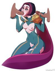 fiora_laurent, league_of_legends, bebecake, areolae, ass