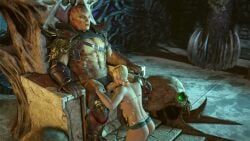 cassie_cage, shao_kahn, mortal_kombat, mortal_kombat_11, rrostek