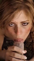 sadie_adler, red_dead_redemption_(series), red_dead_redemption_2, 1girls, blowjob