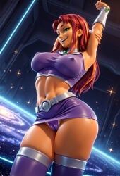 starfire, teen_titans, pein, 1girls, armpits