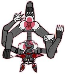 mangle_(fnaf), mangled_mangle_(fnaf), nightmare_mangle, five_nights_at_freddy's, five_nights_at_freddy's_4