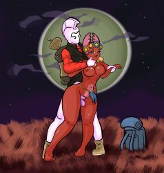 floran, floran_(starbound), novakid, starbound, 1boy