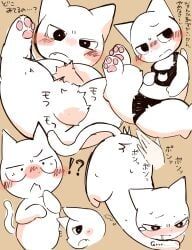 shikaruneko, shikaruneko_(series), ronchainu, balls, cat_lingerie