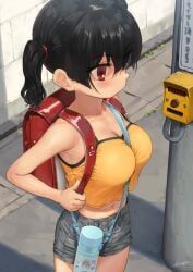 kanna_sasaki_(kaedeko), gaki_kyonyuu, kaedeko_(kaedelic), waterbottle