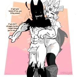 daybreaker_izanagi, titan_cat, the_battle_cats, izanagilover, 2boys