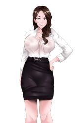 olivia_(my_stepmom_is_a_futanari), my_stepmother_is_a_futanari, owlyboi, 1girls, areolae