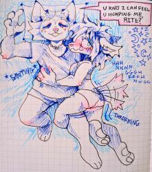 anthro, clothed, clothing, duo, female