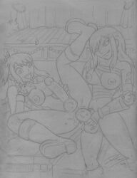 erza_scarlet, lucy_heartfilia, fairy_tail, dtiberius, 2futas