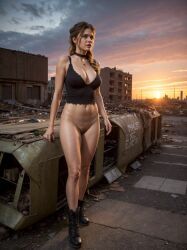 boots, bottomless, disaster, female, female_only