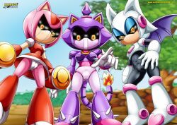 amy_rose, blaze_the_cat, blaze_woman, metal_rouge, rose_woman