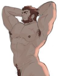 iskandar_(fate), fate_(series), hrio, armpit_hair, balls