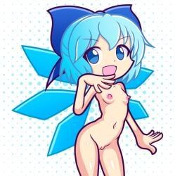 cirno, the_embodiment_of_scarlet_devil, touhou, furii_(artist), 1girls