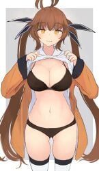 m14_(girls'_frontline), girls'_frontline, antenna_hair, b6_(b6_n2), black_bra