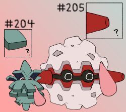 forretress, generation_2_pokemon, hashtag, pineco, pokemon_(species)
