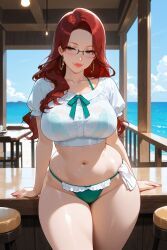 rgomez007, barista, beach, beachside, belly_button