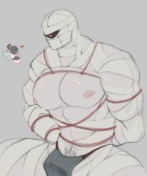 absinto_(schlindwein), schlindwein, bandages, bara, bulge