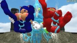chaos_(sonic), knuckles_the_echidna, sonic_the_hedgehog, sega, sonic_(series)