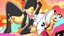queen_bee-lzebub_(helluva_boss), helluva_boss, mythology, squirrelman, 4_arms