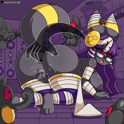 eeveelution, generation_2_pokemon, generation_5_pokemon, luneiumbreon_(mintyspirit), pokemon_(species)