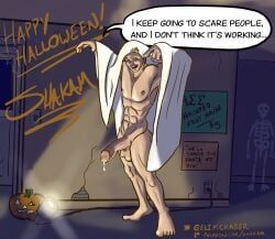 halloween, holidays, shakam, 1boy, balls
