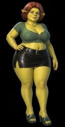 ogress_fiona, princess_fiona, princess_fiona_(ogre), shrek_(series), belly_shirt