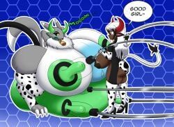 digimon_(species), digiwolx_(character), renamon, bandai_namco, digimon