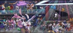 bride_of_frankenstein_(cosplay), bugs_bunny, chip_(disney), cinderace, clank_(ratchet_and_clank)