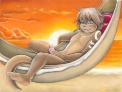 ferloo, lutrai_(species), ollie_canal, anthro, barefoot