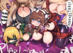lauren_(franky62009), vivianne_(franky62009), original, penguru_086, 2boys