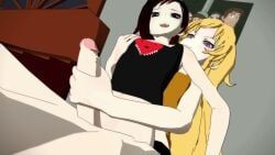 blake_belladonna, emerald_sustrai, neopolitan_(rwby), nora_valkyrie, pyrrha_nikos