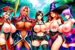 ayane_(doa), high_inquisitor_whitemane, ingrid_(taimanin_asagi), sally_whitemane, sorceress_(dragon's_crown)
