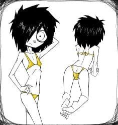nia_(i_can't_sleep), anorexia, anorexic, anus, behind_view