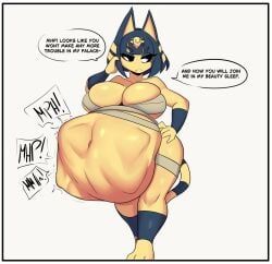 ankha, ankha_(animal_crossing), animal_crossing, aplefrit, ambiguous_vore