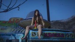 grand_theft_auto_online, grand_theft_auto_v, kemikarugaru, 1girls, bare_thighs