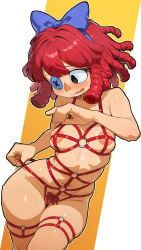 ragatha_(the_amazing_digital_circus), the_amazing_digital_circus, laz_gm, 1girl, armpit_crease