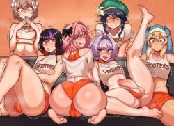 astolfo_(fate), bridget_(guilty_gear), felix_argyle, hoshi_kirara, osana_najimi_(komi-san_wa_komyushou_desu)