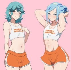 grusha_(pokemon), spinel_(pokemon), femboy_hooters, hooters, nintendo