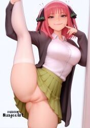 nakano_nino, go-toubun_no_hanayome, nuageeart, 1girl, bangs