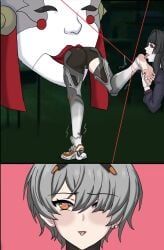 yata_(punishing:_gray_raven), punishing:_gray_raven, rikka, 1girls, ass