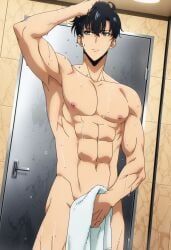sung_jin_woo, solo_leveling, armpit, convenient_censoring, convenient_censorship