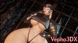 vepho3dx, armor, big_ass, big_breasts, big_thighs