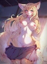 tekahika, 5_fingers, anthro, areola, bangs